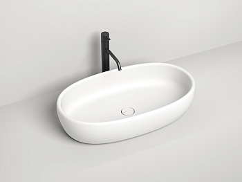 Раковина из искусственного камня Salini LUCE 110721MF 69х40 накладная цвет мультиколор